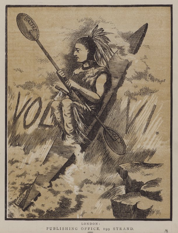 Ilustração da revista The Tomahawk de Matthew