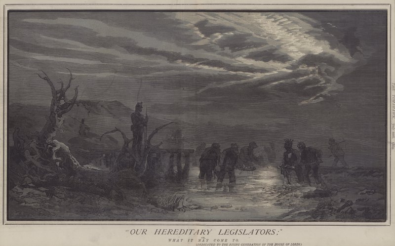 Nossos Legisladores Hereditários; ou, A Que Pode Chegar (colorir litho) de Matthew