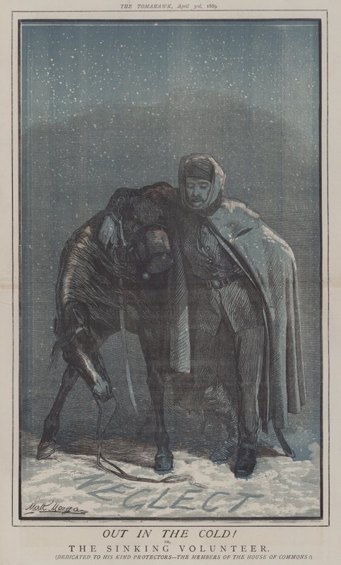 Fora no Frio! ou, The Sinking Volunteer (cor litho) de Matthew