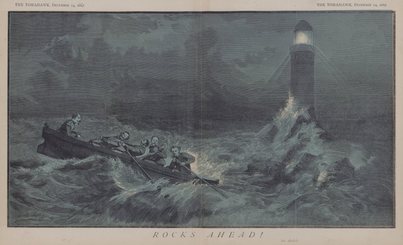 Rocks Ahead! (cor litho) de Matthew
