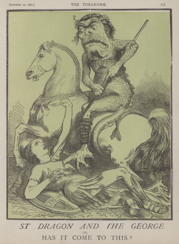 St Dragon and the George ou... Chegou a isto? (cor litho) de Matthew