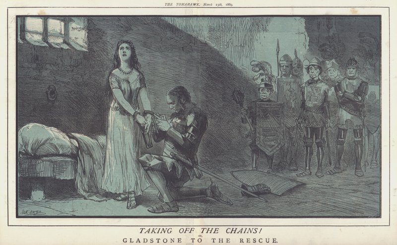 Tirar as Correntes! ou, Gladstone to the Rescue (cor litho) de Matthew