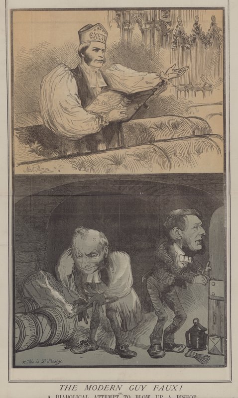 The Modern Guy Faux! ou, A Diabolical Attempt to Blow Up a Bishop (cor litho) de Matthew