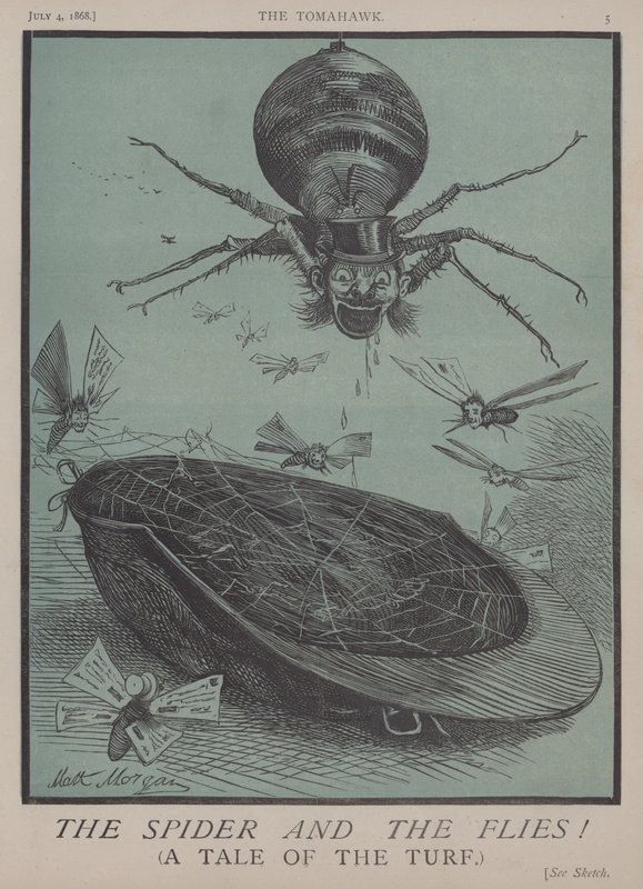 A Aranha e as Moscas! (cor litho) de Matthew