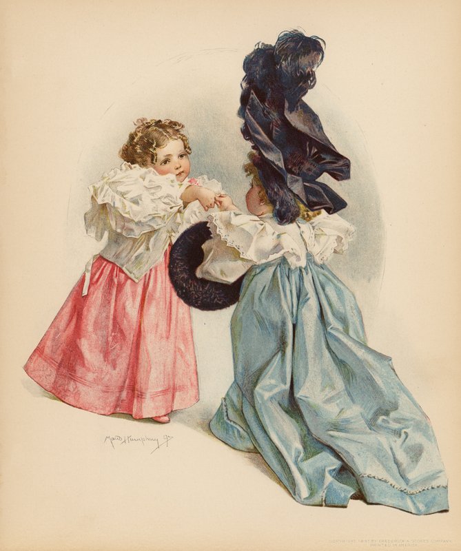 Chamando (lito colorido) de Maud Humphrey