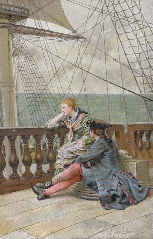 A bordo do navio de Maurice Leloir
