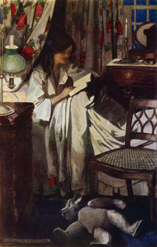Visita a Bagdad: Dido em Cama (cor litho) de Maurice (after) Greiffenhagen