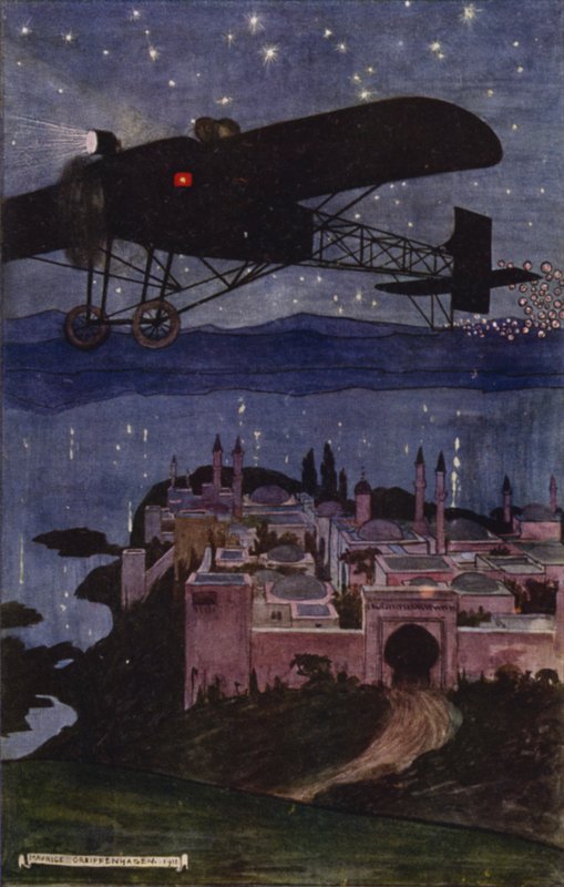 Visita a Bagdad: A Viagem (cor litho) de Maurice (after) Greiffenhagen