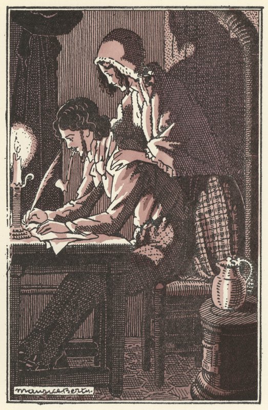 Ilustração para Scenes de la Vie de Boheme por Henri Murger (lito) de Maurice Berty