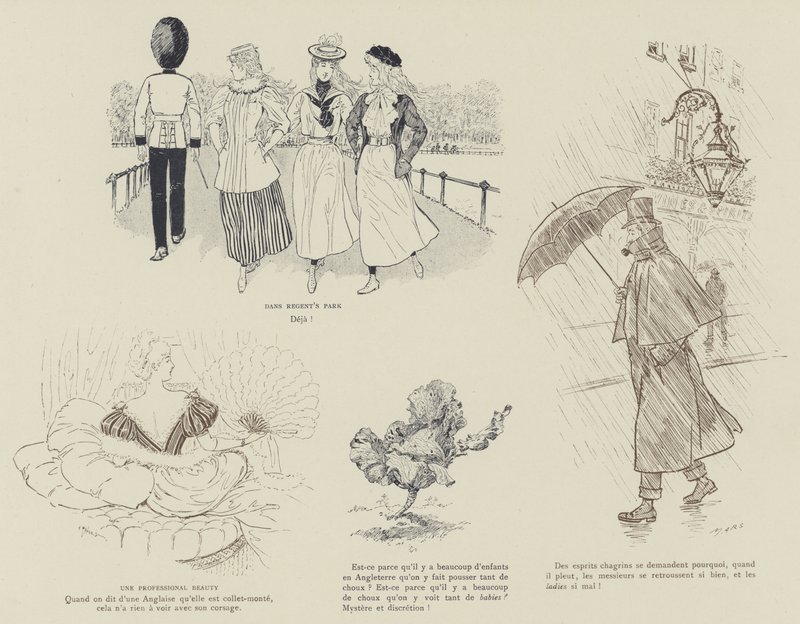 Ilustração para a vida de Londres por Marte de Maurice Charles Mathieu Bonvoisin