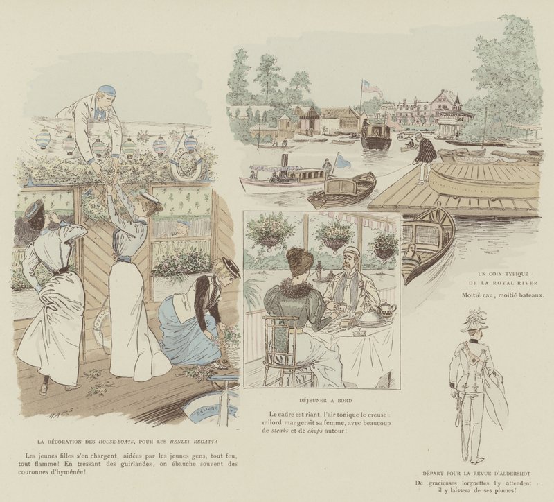 Ilustração para a vida de Londres por Marte de Maurice Charles Mathieu Bonvoisin