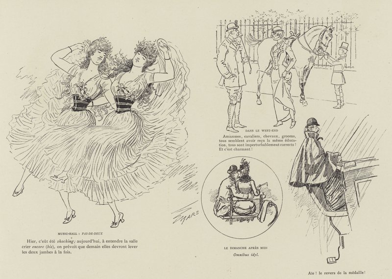 Ilustração para a vida de Londres por Marte de Maurice Charles Mathieu Bonvoisin