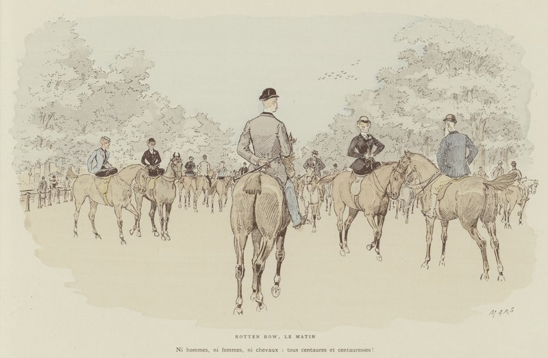 Ilustração para a vida de Londres por Marte de Maurice Charles Mathieu Bonvoisin