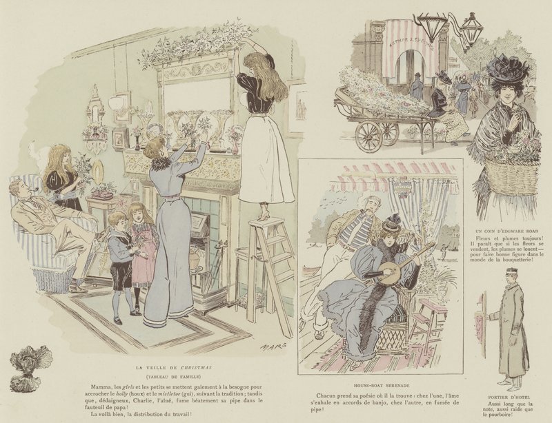 Ilustração para a vida de Londres por Marte de Maurice Charles Mathieu Bonvoisin