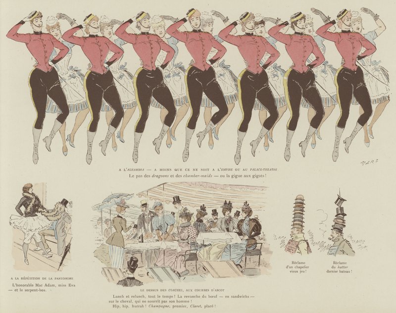 Ilustração para a vida de Londres por Marte de Maurice Charles Mathieu Bonvoisin