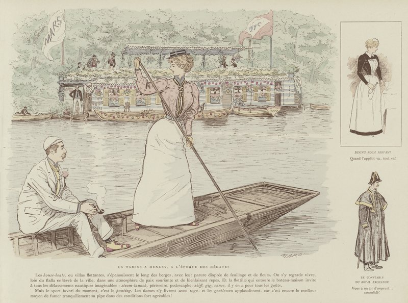 Ilustração para a vida de Londres por Marte de Maurice Charles Mathieu Bonvoisin