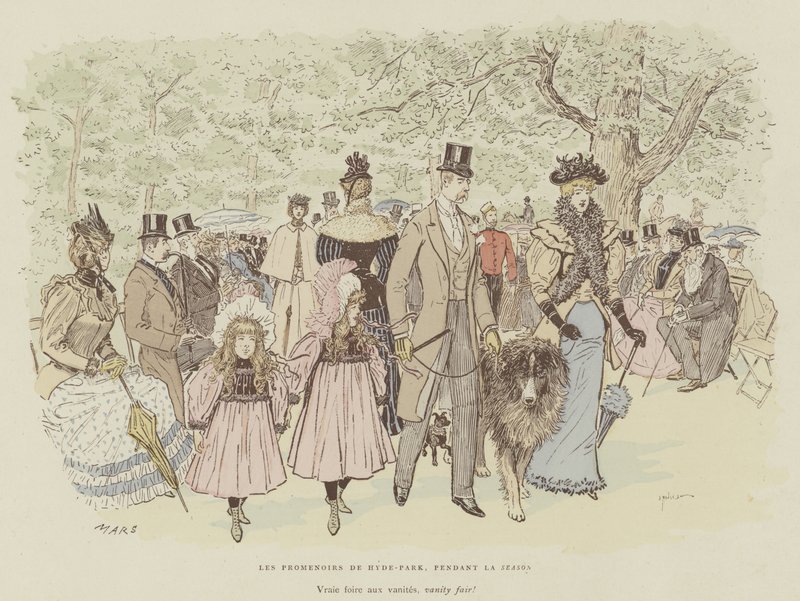 Ilustração para a vida de Londres por Marte de Maurice Charles Mathieu Bonvoisin