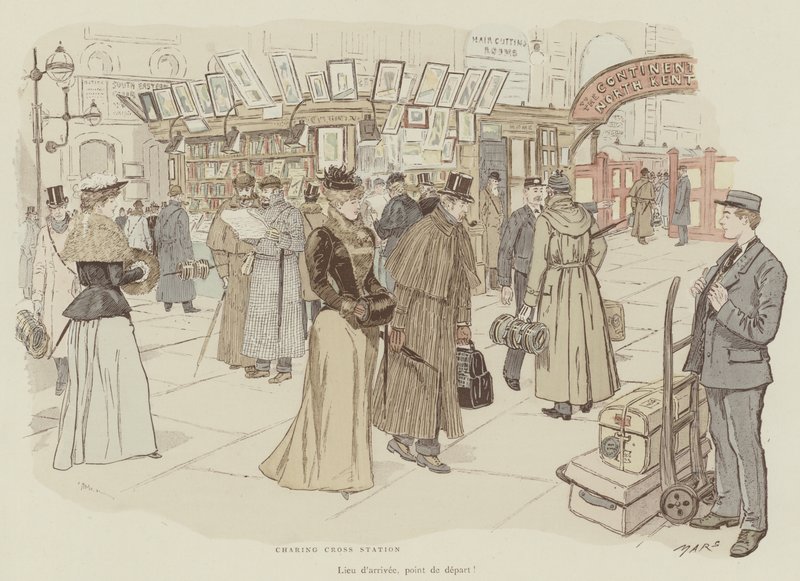 Ilustração para a vida de Londres por Marte de Maurice Charles Mathieu Bonvoisin