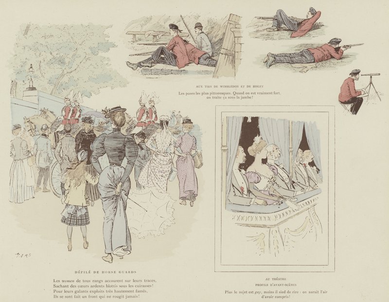 Ilustração para a vida de Londres por Marte de Maurice Charles Mathieu Bonvoisin