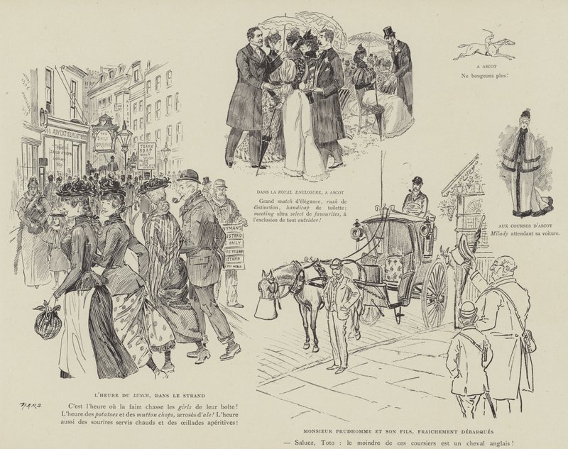 Ilustração para a vida de Londres por Marte de Maurice Charles Mathieu Bonvoisin