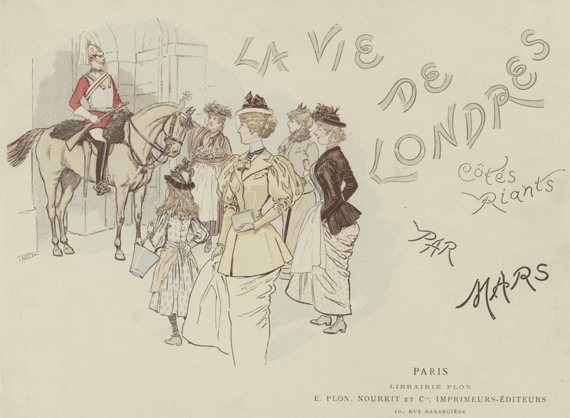 Ilustração para a vida de Londres por Marte de Maurice Charles Mathieu Bonvoisin