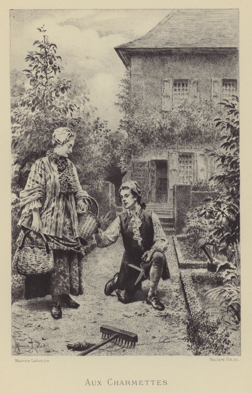 Em Les Charmettes (gravura) de Maurice Leloir