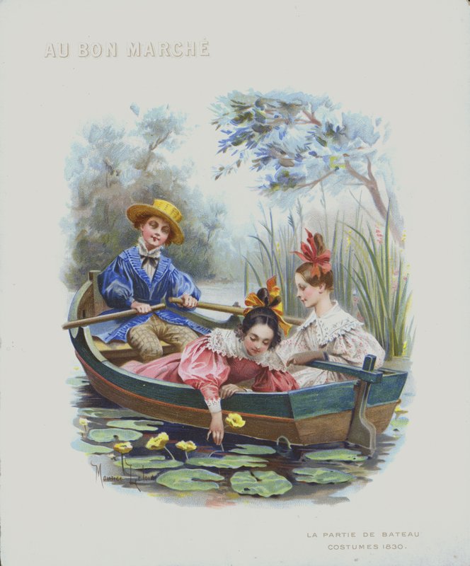 Náutica, trajes de 1830 (chromolitho) de Maurice Leloir