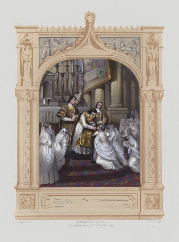 Primeira Comunhão (aquatint) de Maurice Leloir