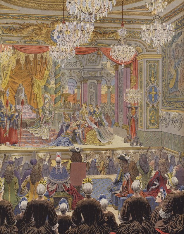 Primeiro desempenho de Esther Roots por Les Demoiselles de Saint-Cyr de Maurice Leloir