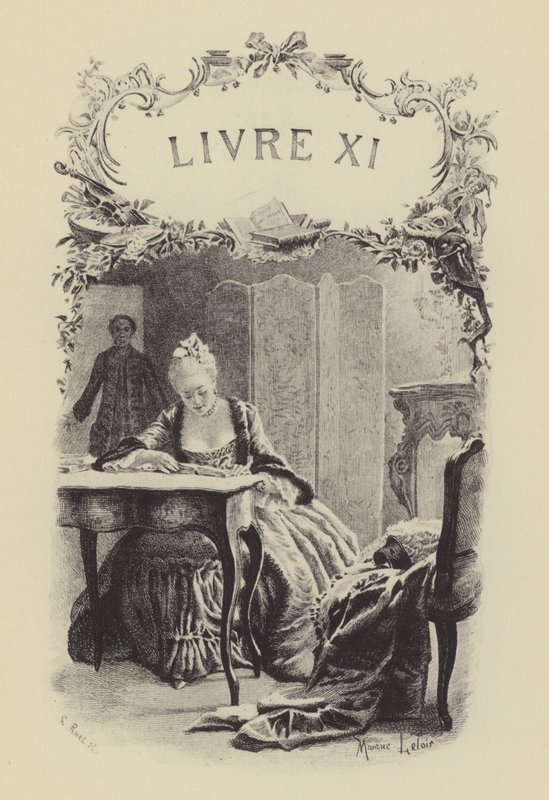 Ilustração para o Livro XI de Les Confessions de Jean-Jacques Rousseau (gravura) de Maurice Leloir