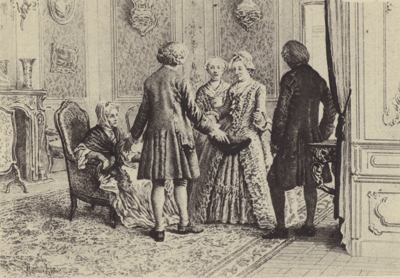 Ilustração para o Livro XI de Les Confessions de Jean-Jacques Rousseau (gravura) de Maurice Leloir