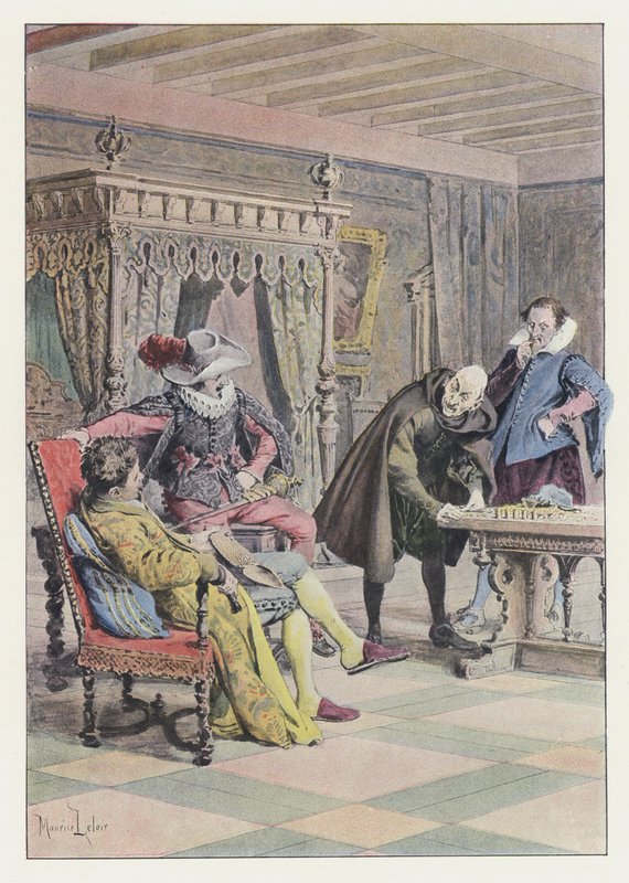 Ilustração para Gil Blas (cor litho) de Maurice Leloir