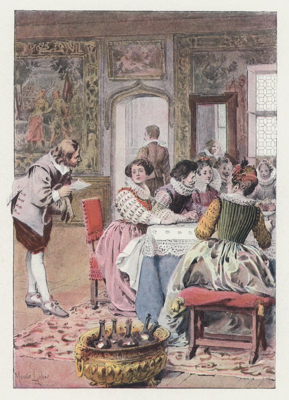 Ilustração para Gil Blas (cor litho) de Maurice Leloir