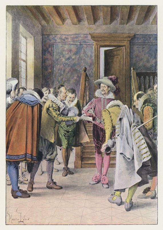 Ilustração para Gil Blas (cor litho) de Maurice Leloir