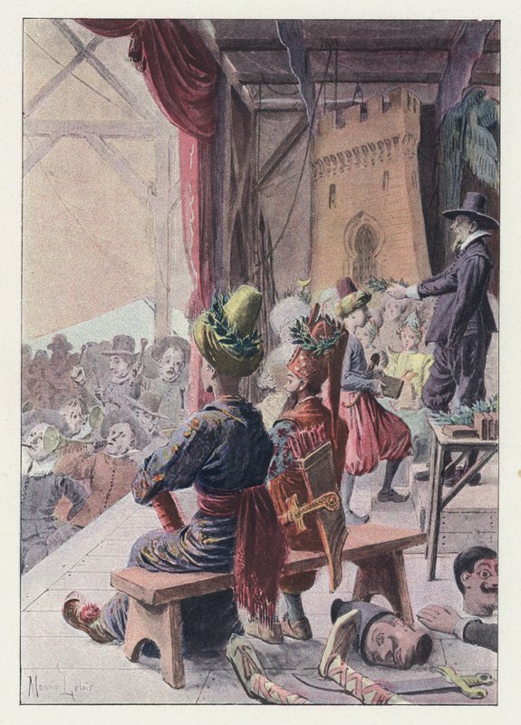 Ilustração para Gil Blas (cor litho) de Maurice Leloir