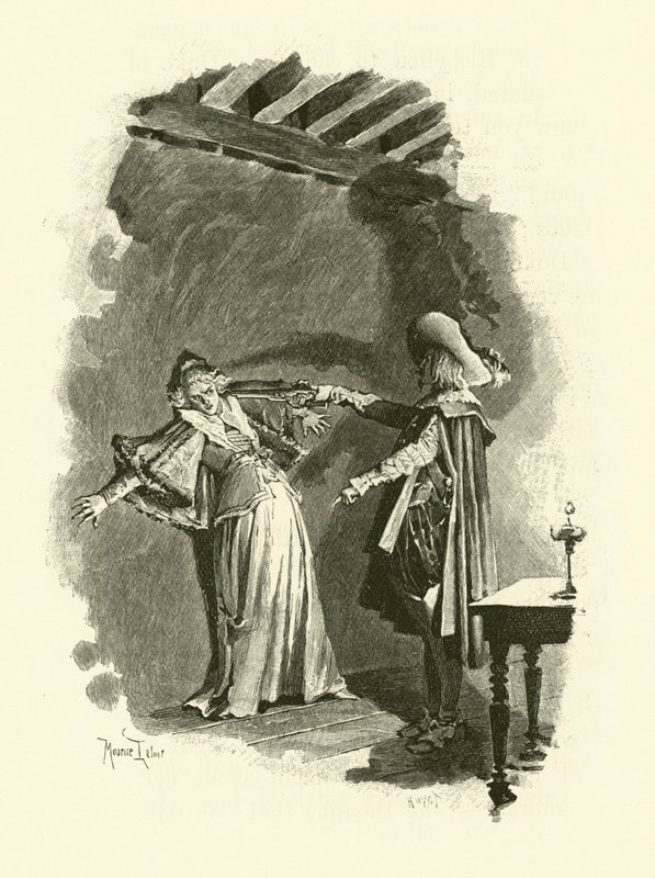 Ilustração para Os Três Mosqueteiros (gravura) de Maurice Leloir