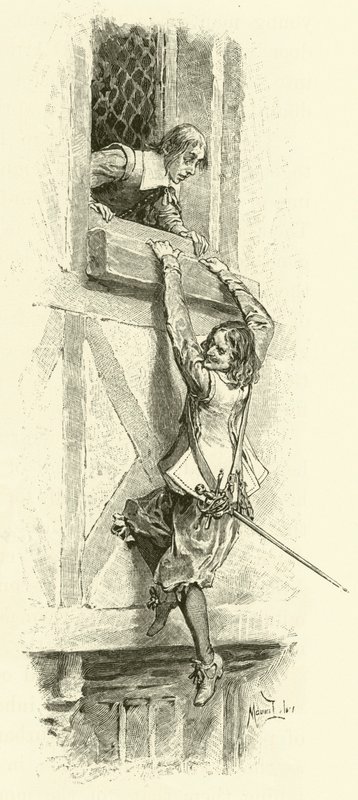 Ilustração para Os Três Mosqueteiros (gravura) de Maurice Leloir
