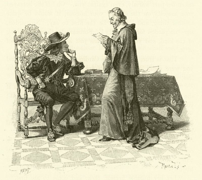 Ilustração para Os Três Mosqueteiros (gravura) de Maurice Leloir