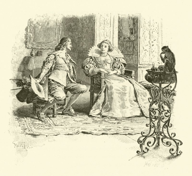 Ilustração para Os Três Mosqueteiros (gravura) de Maurice Leloir
