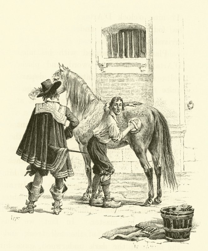 Ilustração para Os Três Mosqueteiros (gravura) de Maurice Leloir