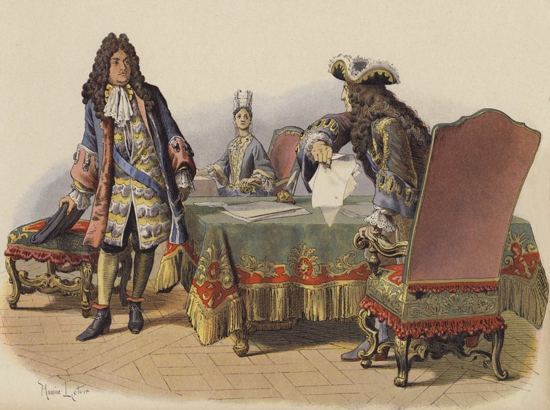 Insulto do rei nos aposentos de Madame de Maintenon de Maurice Leloir