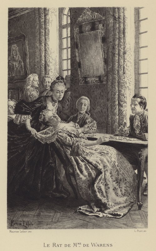 O rato de Madame de Warens (gravura) de Maurice Leloir