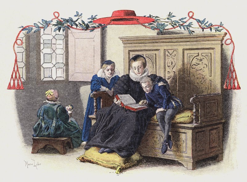 Mãe Richelieus orientando suas primeiras lições de Maurice Leloir