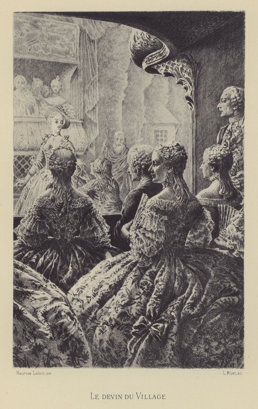 The Village Soothsayer (imprimir) de Maurice Leloir