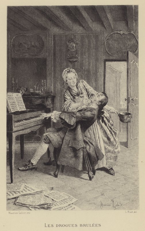 As drogas queimadas (gravura) de Maurice Leloir