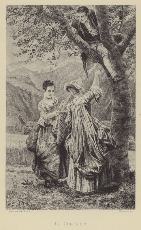 A cerejeira (gravura) de Maurice Leloir