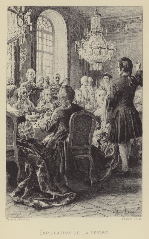 A explicação do lema (gravura) de Maurice Leloir
