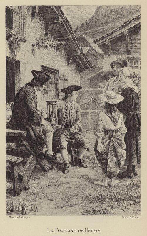 A fonte do Herói (gravura) de Maurice Leloir