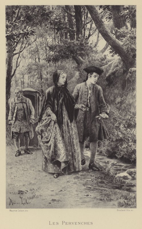 Os periwinkles (gravura) de Maurice Leloir