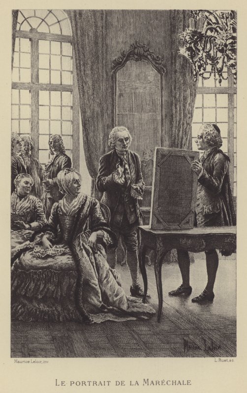 O retrato do Marechale (gravura) de Maurice Leloir